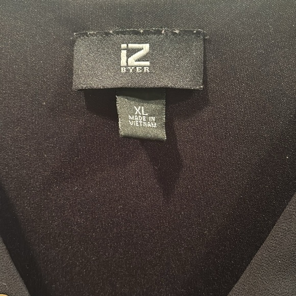 Black lined dress with sheer overlay and tie belt New without tags.Size XL - Picture 3 of 10